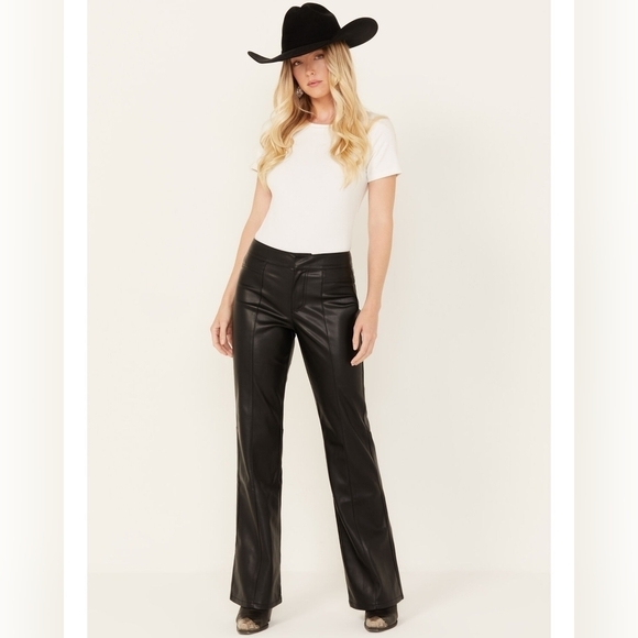 FREE PEOPLE HIGH RISE SLIM BOOTCUT PANTS - Picture 2 of 8
